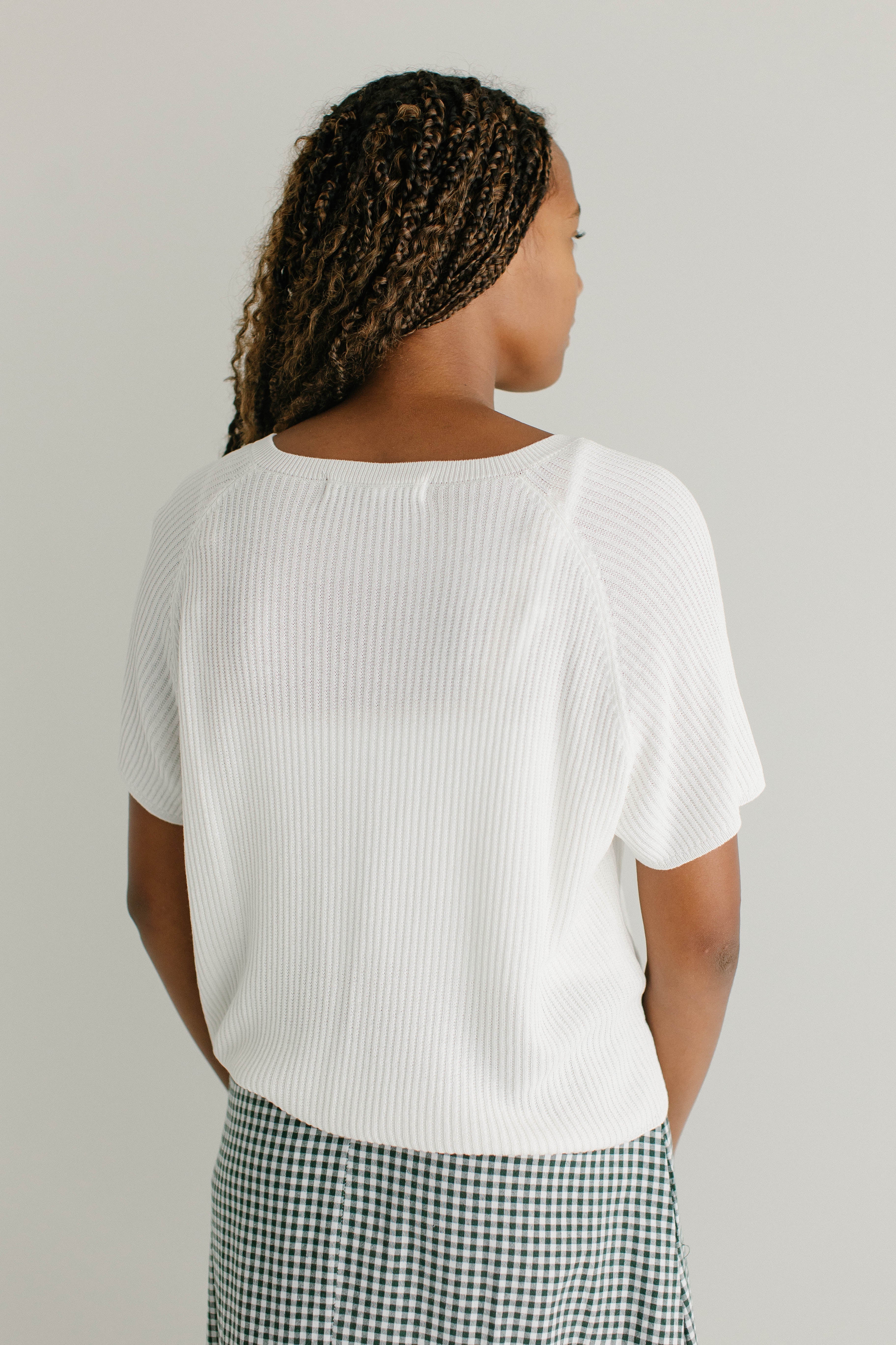 'Jocelyn' Short Sleeve Cardigan Top FINAL SALE