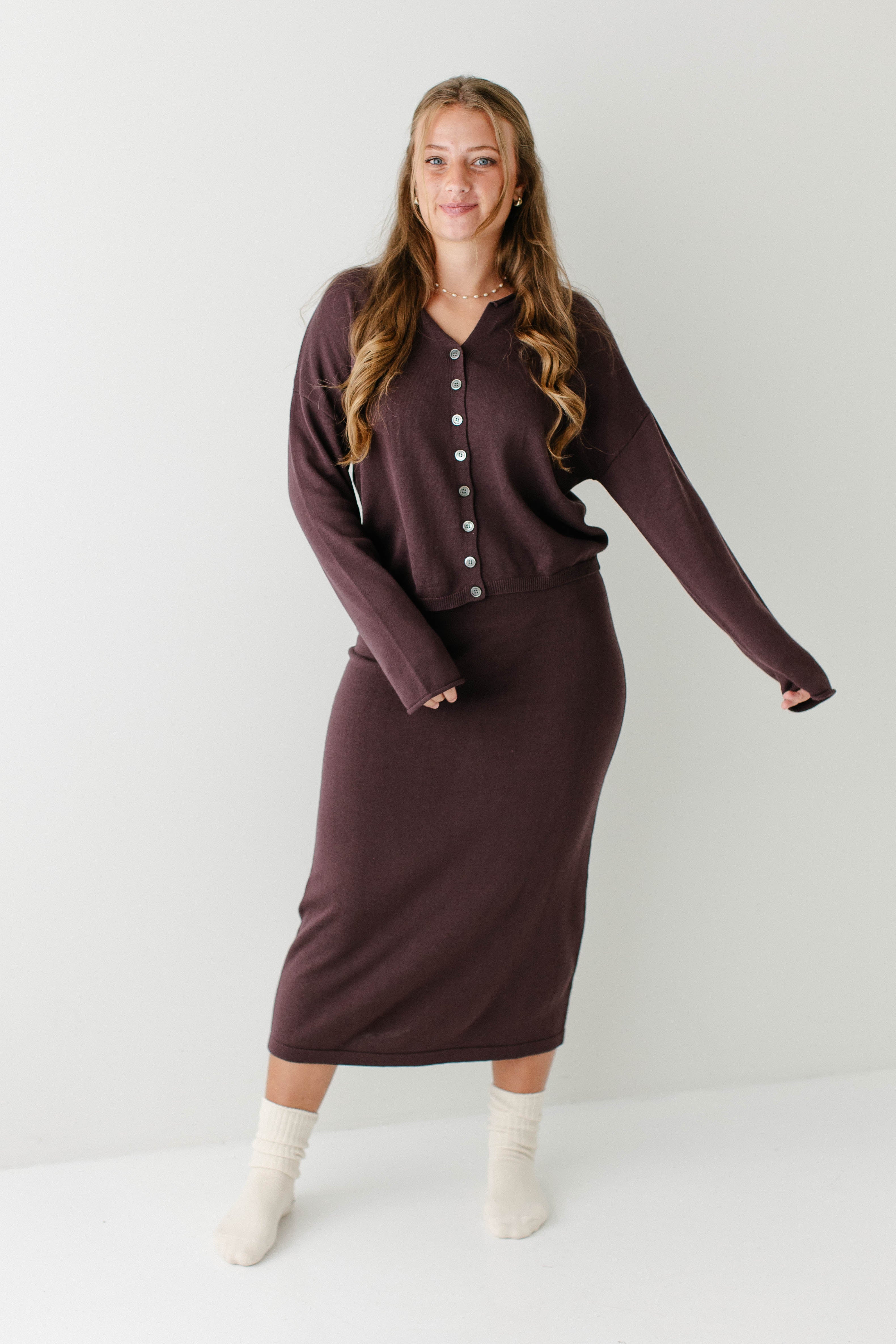 'Jana' Drop Sleeve Cardigan