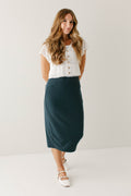 'Andrea' Short Sleeve Crocheted Cardigan FINAL SALE